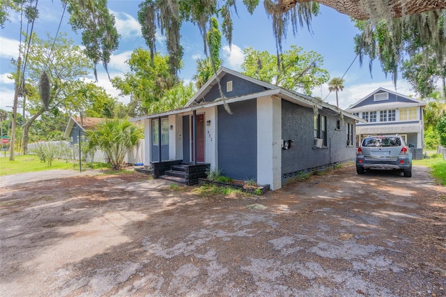 view of front of home