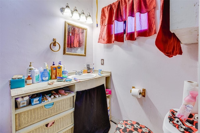 432 Marion St, Daytona Beach, FL 32114 - bathroom featuring vanity and toilet