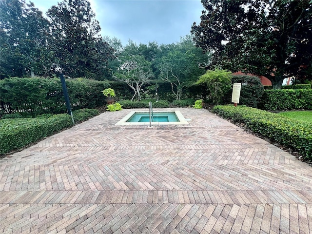 view of pool with a patio