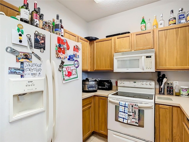 kitchen with white appliances