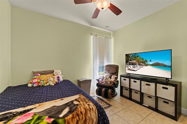 309 Chesham St, Ormond Beach, FL 32174 - bedroom with tile patterned flooring and a ceiling fan