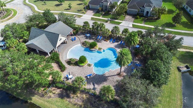 309 Chesham St, Ormond Beach, FL 32174 - drone / aerial view of a pool area