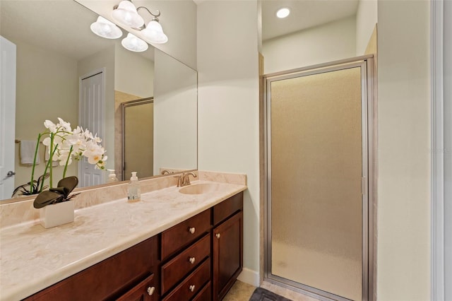 309 Chesham St, Ormond Beach, FL 32174 - full bathroom with a stall shower and vanity