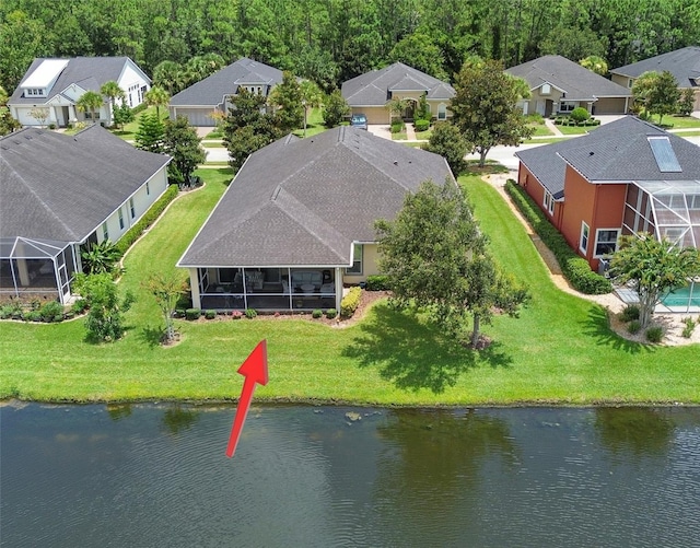 309 Chesham St, Ormond Beach, FL 32174 - aerial view of residential area featuring a nearby body of water