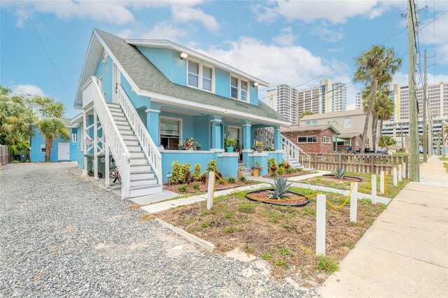 bungalow-style home with a porch