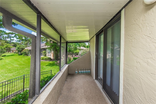 view of balcony