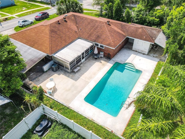 view of pool with a patio area