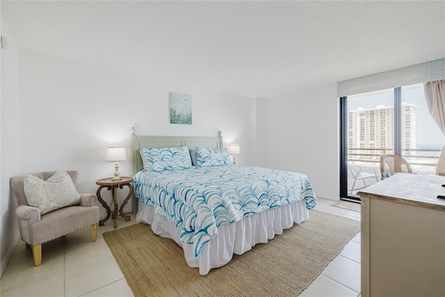 view of tiled bedroom