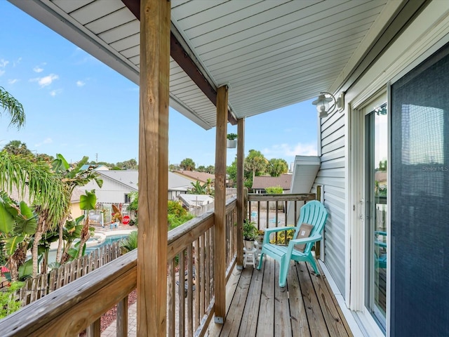 view of balcony