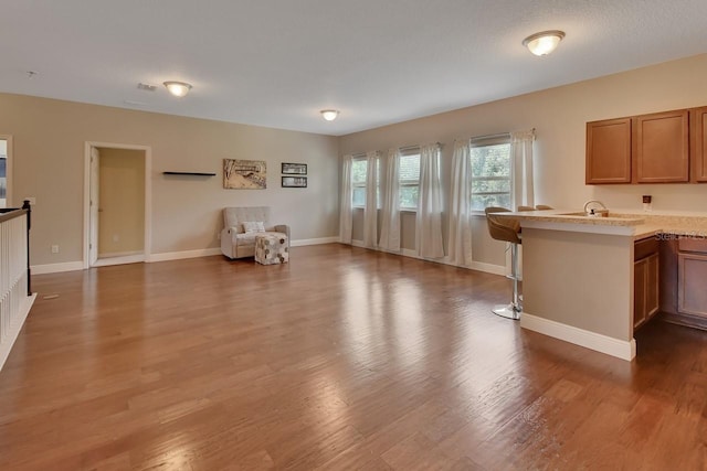 interior space featuring hardwood / wood-style floors