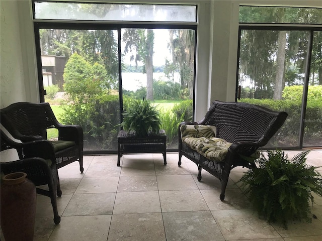 view of sunroom