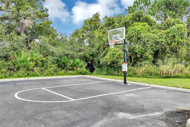 view of sport court