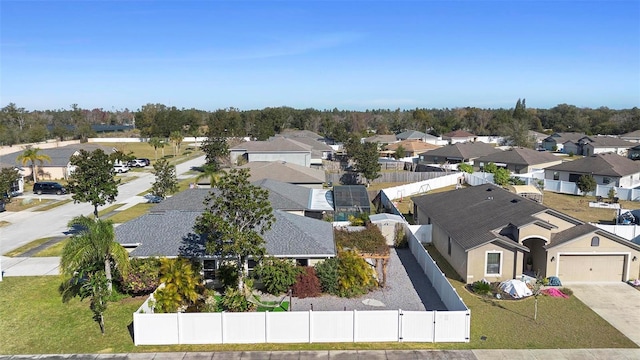 drone / aerial view featuring a residential view