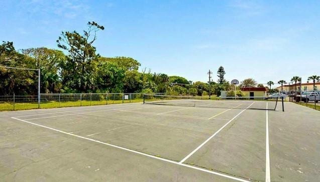 view of tennis court