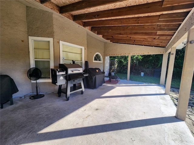 view of patio / terrace featuring grilling area