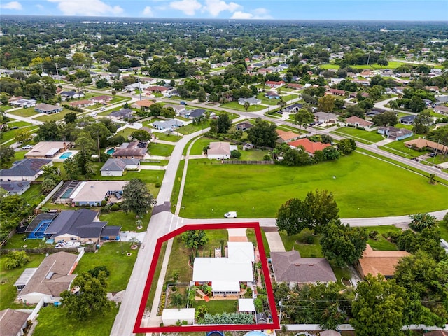 birds eye view of property