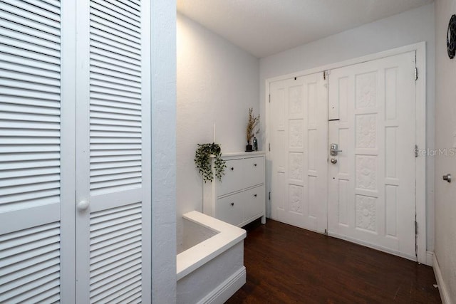 interior space with wood-type flooring