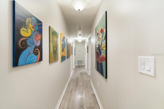 hall featuring hardwood / wood-style flooring