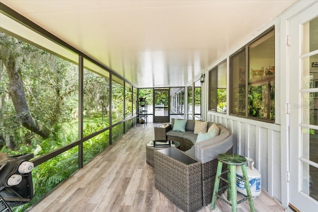 sunroom with a healthy amount of sunlight