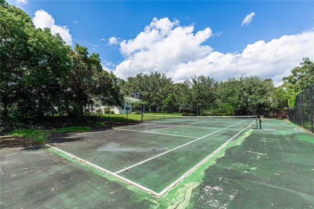 view of tennis court