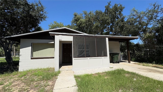 view of front of home