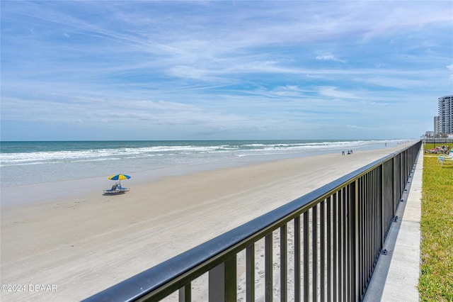 property view of water with a view of the beach