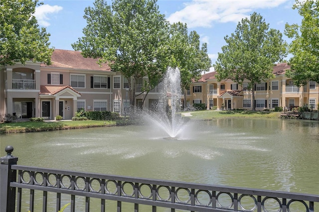 view of water feature