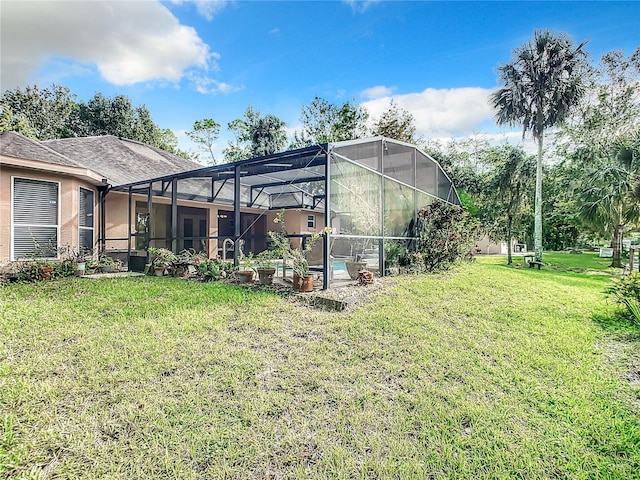 exterior space featuring a lanai