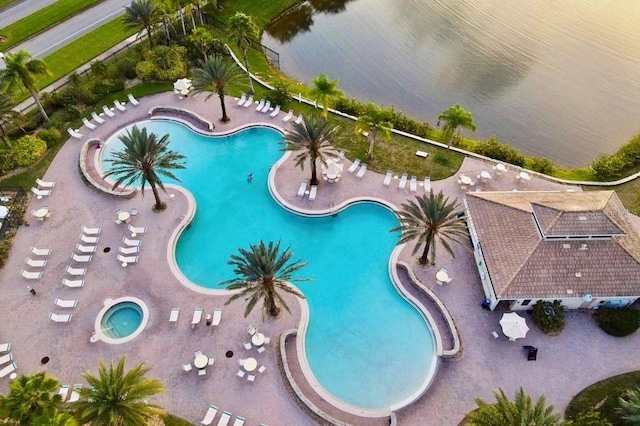 view of pool with a patio