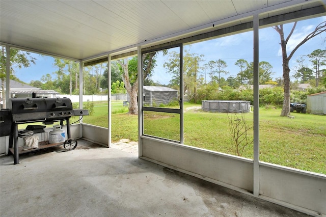 view of sunroom / solarium