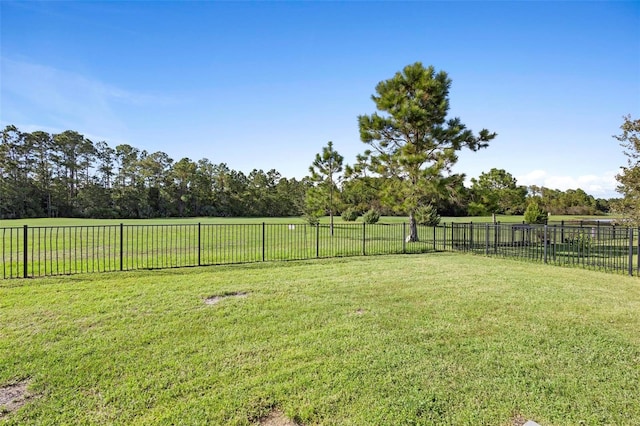 view of yard featuring a rural view