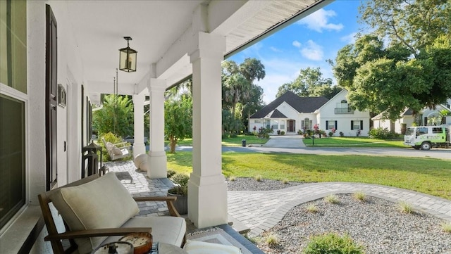 view of patio / terrace featuring a porch