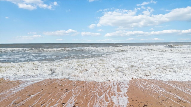 property view of water with a view of the beach