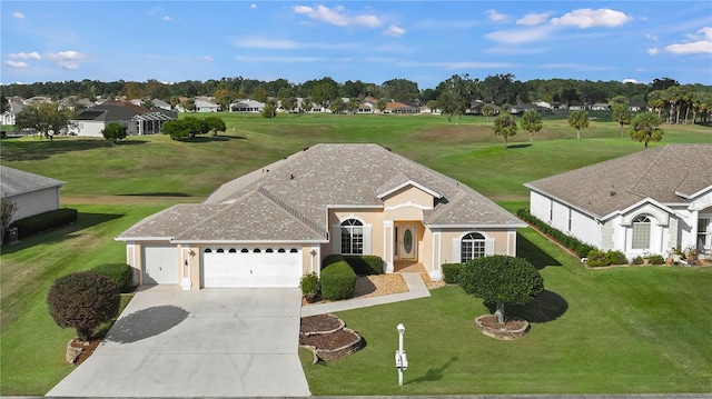 ranch-style house with a garage