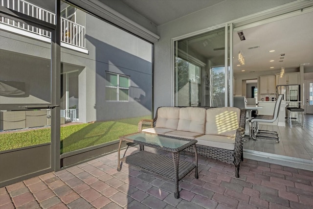 view of sunroom / solarium