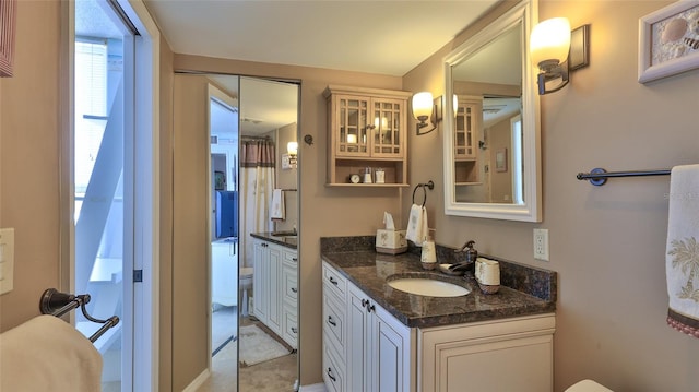 bathroom with vanity