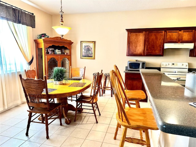 dining room featuring light tile patterned floors