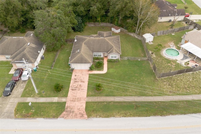 birds eye view of property