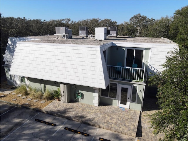 exterior space with a balcony