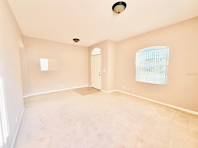 view of carpeted empty room