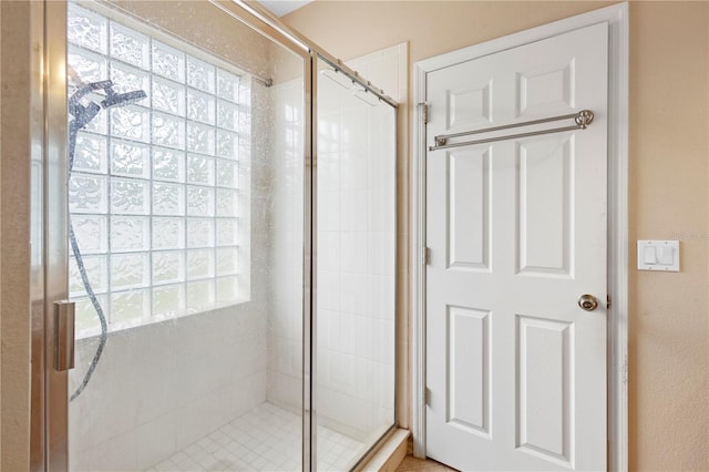 bathroom with walk in shower