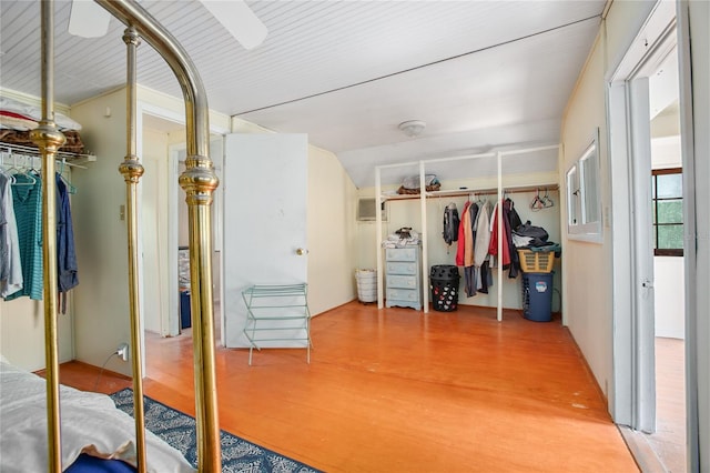 interior space with wood-type flooring