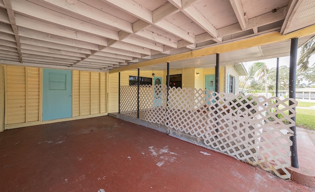 miscellaneous room featuring concrete flooring