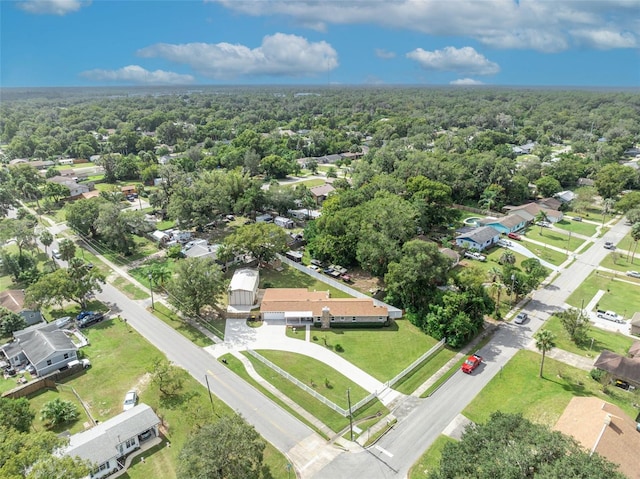 bird's eye view featuring a residential view