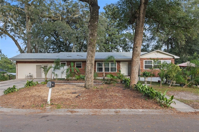 view of ranch-style home