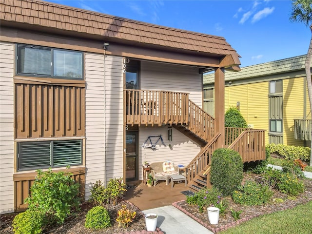 exterior space with a patio area