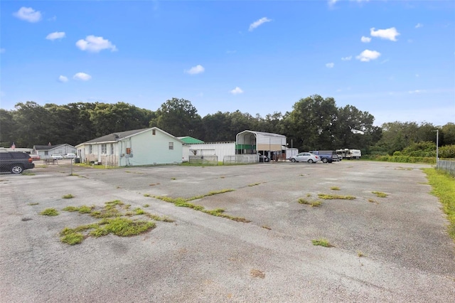 view of car parking