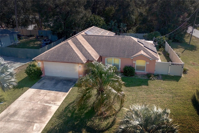 birds eye view of property