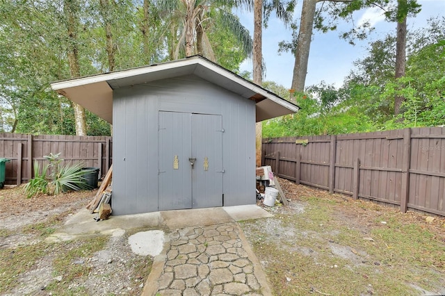 view of outbuilding