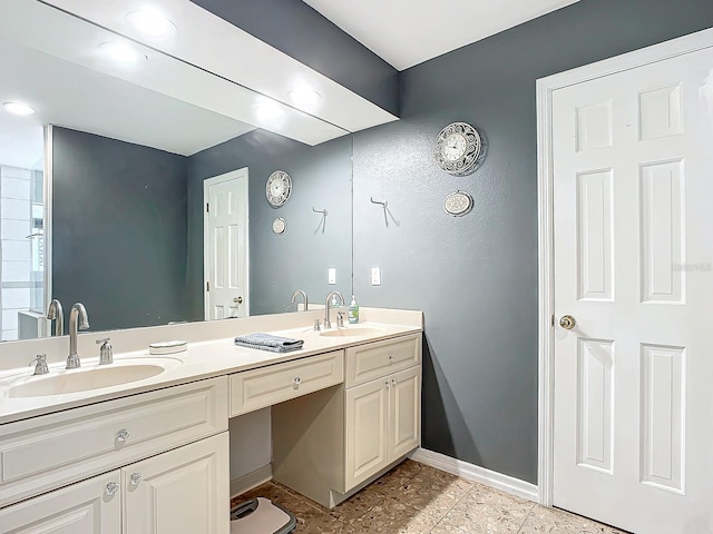 bathroom featuring vanity